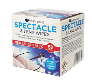 Spectacle & Lens Wipes (52 Wipes)