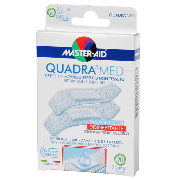 Master Aid Quadra Med Plasters 20 X 2Sizes