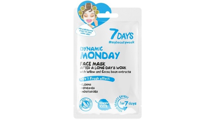 7Days Dynamic Monday Sheet Mask, 28G
