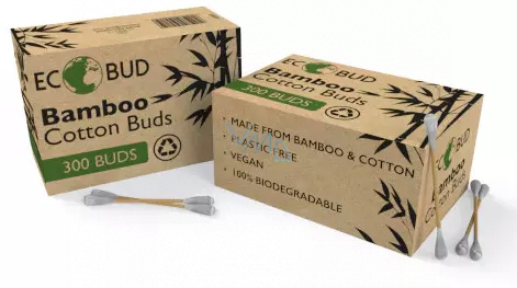 Ecobud Bamboo Cotton Buds  300Pcs