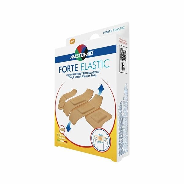Master Aid Forte Elastic Plasters 5 Sizes 40 Pcs