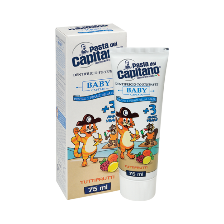 Capitano Tutti Frutti Baby, Toothpaste, 75ml