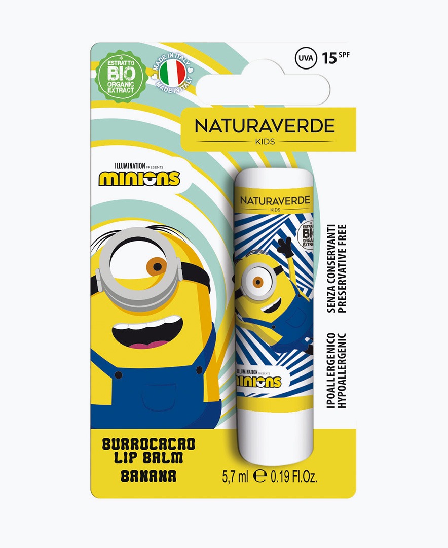 Naturaverde Kids Minions Lip Balm Banana 5,7Ml
