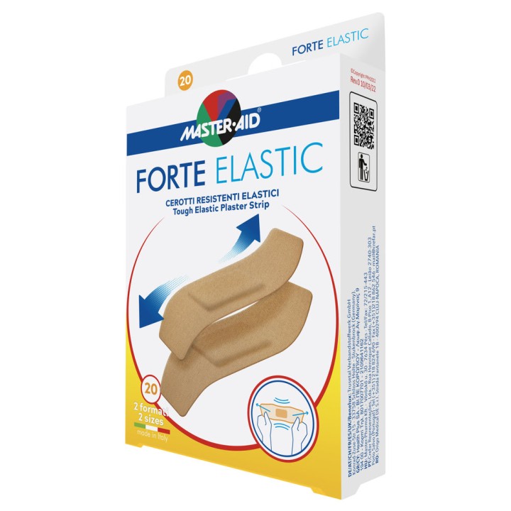 MASTER AID Forte Elastic Tape 2-Sizes, 78x20mm-78x26mm 20-Cerotti