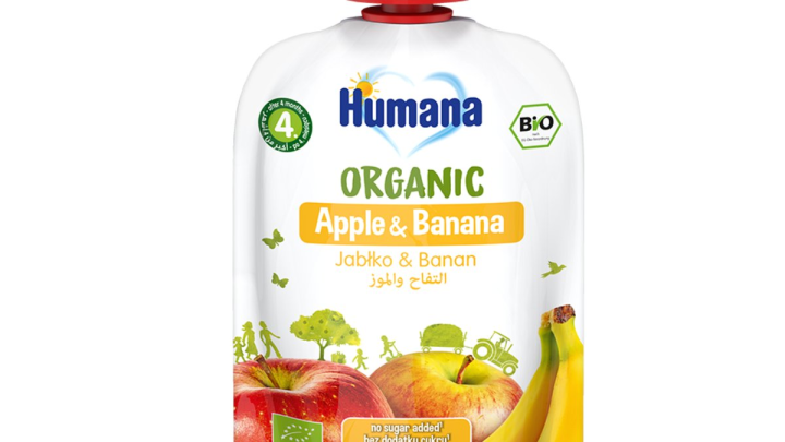 Humana Org. Apple & Banana Pouch 90G