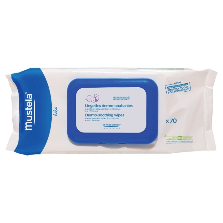 Mustela Avocado Cleansing Wipes 70 pieces