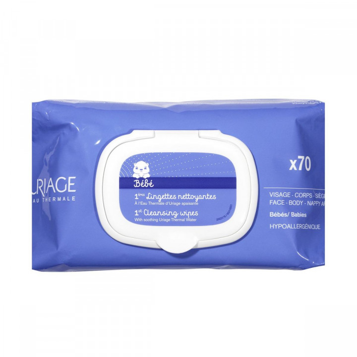 Uriage Bebe 1st Water Cleansing Wipes 70 pieces