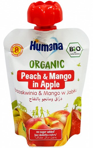 Humana Organic Apple Peach Mango Puree 90G