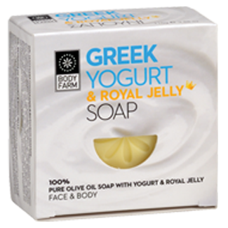 Body Farm Soap 100% Pure Olive Oil Soap With Yogurt & Royal Jelly For Face & Body 110g