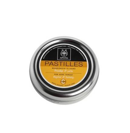 Apivita Pastilles For Sore Throat With Thyme & Honey 45g