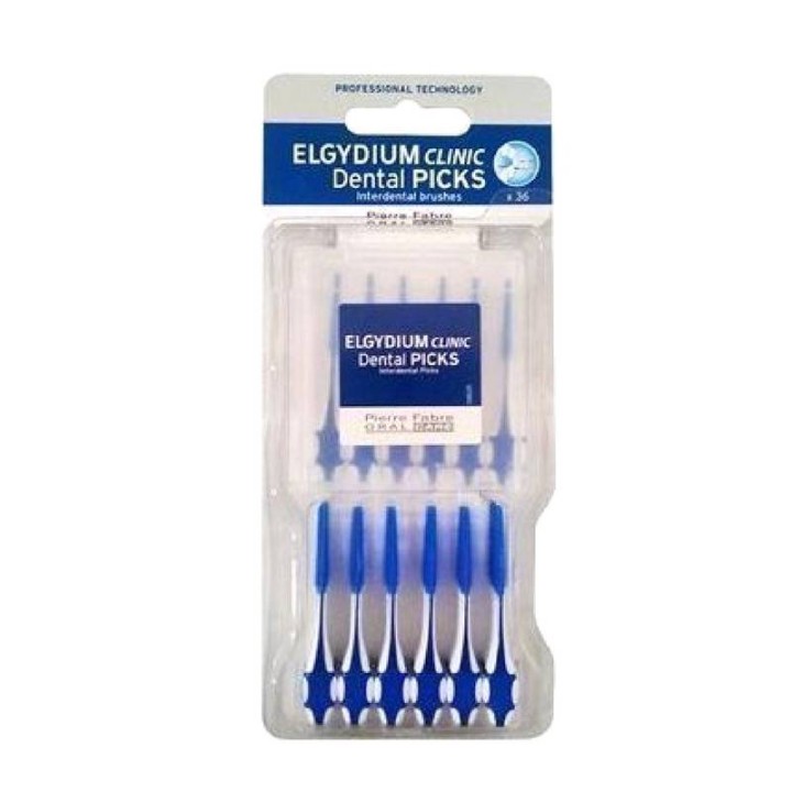 Elgydium Clinic Dental Picks Interdental Brushes 36 Pieces