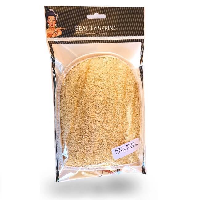 Beauty Spring Double Sided Loofah Glove For The Bathroom 1Pc