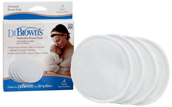 Dr Brown Breast Pads x4 pcs