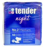 Tender Night No.2 Adult Incontinence Pads Medium Size 10 Pcs