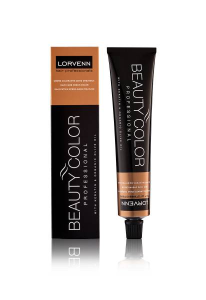 Lorvenn No 8.3 Light Golden Blond Permanent Hair Color With Keratin & Organic Olive Oil 70ml