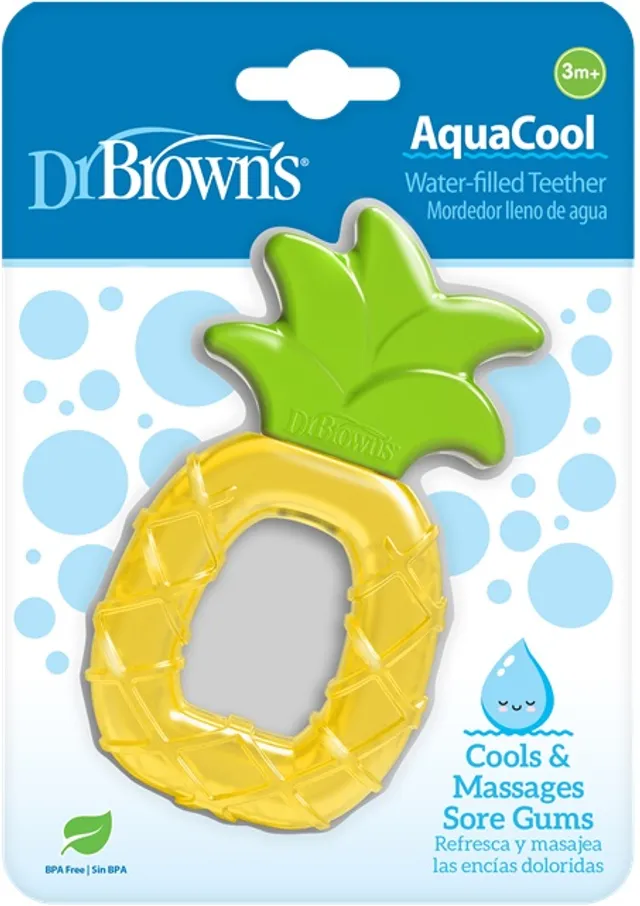Dr. Brown Aquacool Pineapple Massaging Silicone Teether 3M+