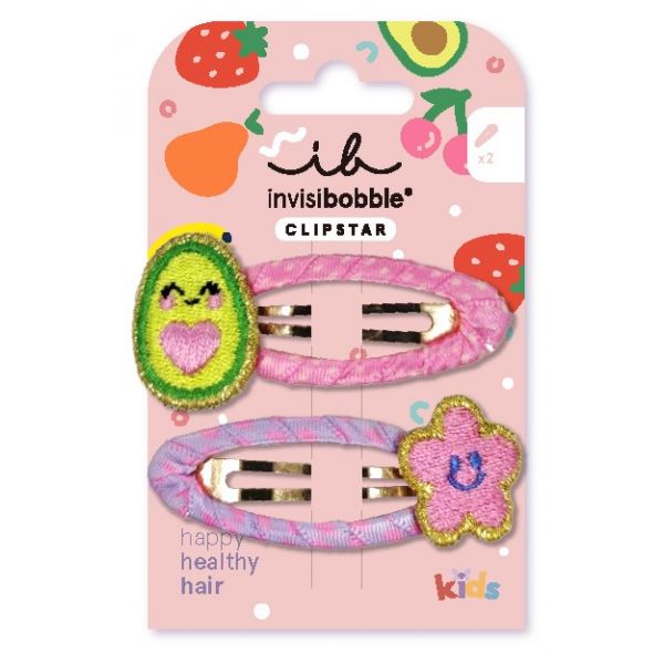 Invisibobble Snap Clip – Kids Fruity Avocado Hair Accessory