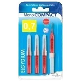 Elgydium Clinic Mono Compact Interdental Brushes Red 0.7 4 Pieces
