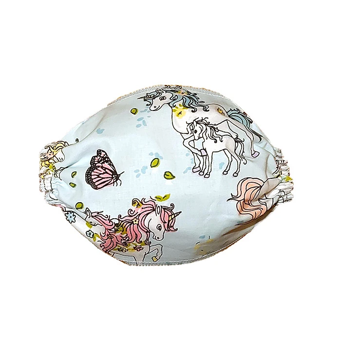 Kid's Face Mask Unicorns 2 Layers 1 Piece