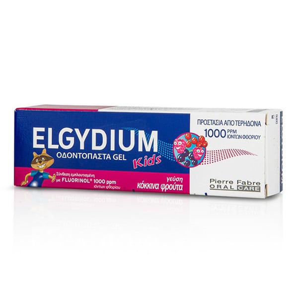Elgydium Junior Toothpastes Red Fruits 2 6Years 50Ml