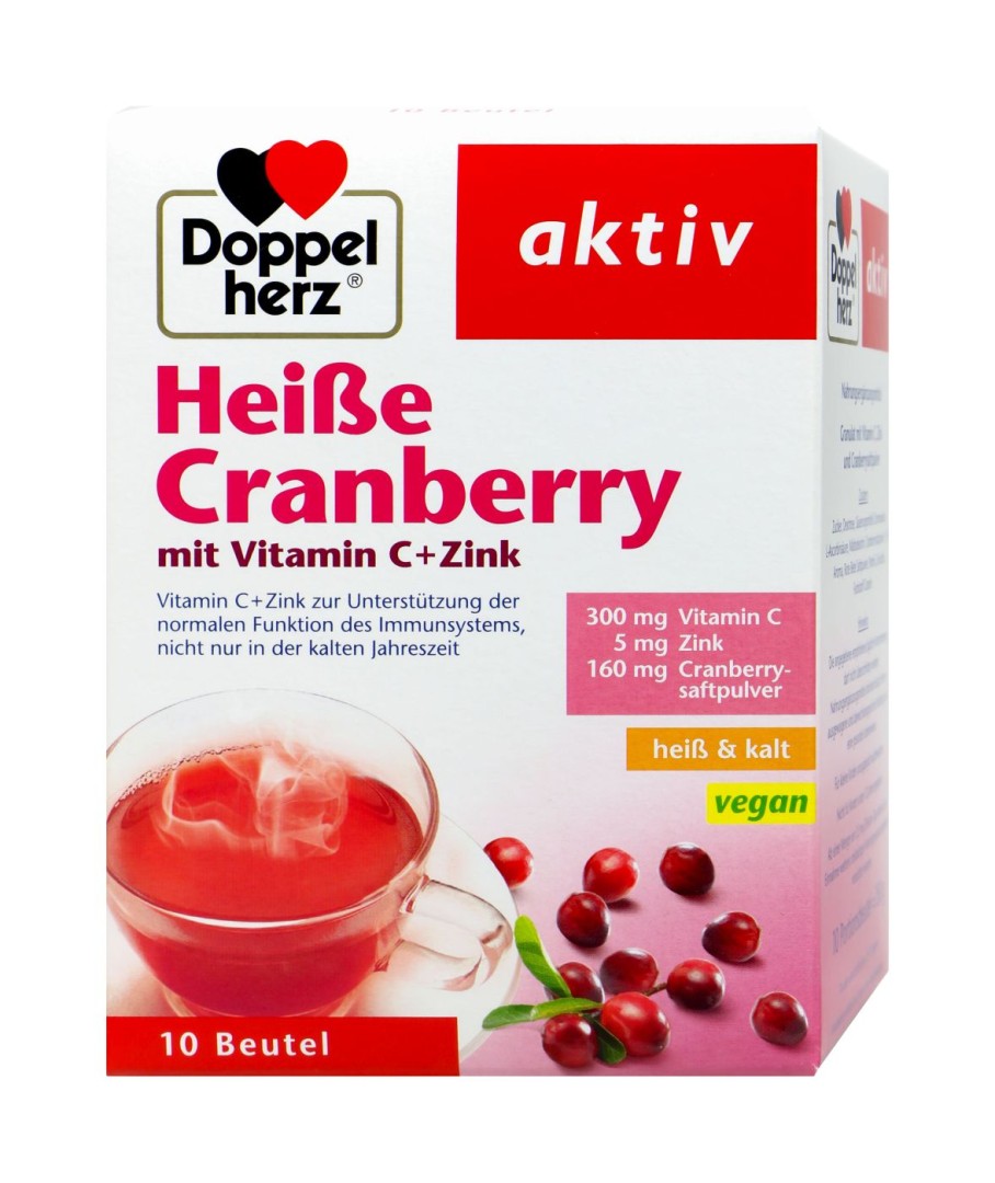 Doppelherz Immuntive Vitamin C & Zinc Cranberry 10 Sachets