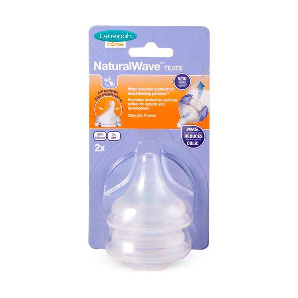 Lansinoh Natural Wave Medium Flow Teat x2