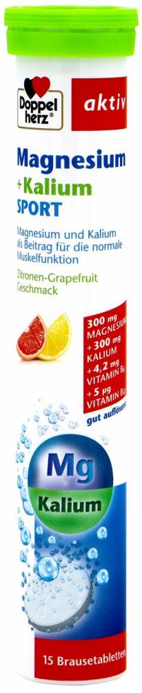 Doppelherz Magnesium+ Kalium Sport 15 Effervescent Tablets