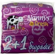 Nannys Fresh Aloe Wipes 3 x 72 pieces