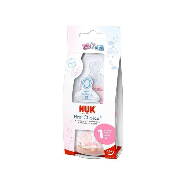 Nuk First Choice Bottle Silicone Rose 150ml