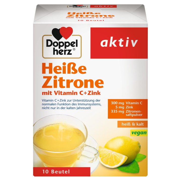 Doppelherz Immuntive Vitamin C & Zinc Lemon 10 Sachets