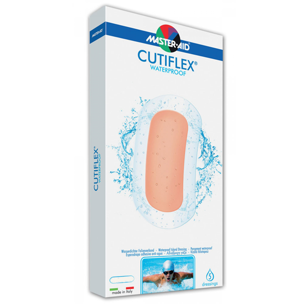 MASTER AID Cutiflex Med Waterproof Dressing 15cm X 17cm 3-Dressings