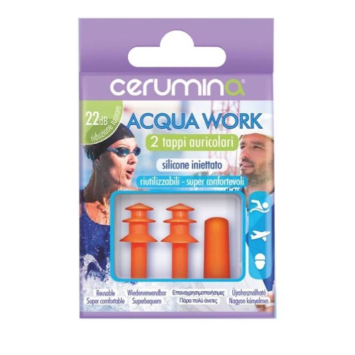 Cerumina Acqua Work Ear Protectors Plugs 1 Pair