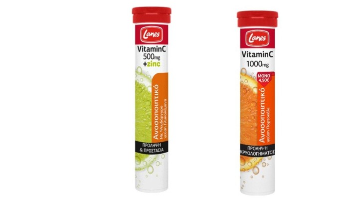 Lanes Vitamin 500mg+Zinc&Vitamin C 1000mg 1+1Free