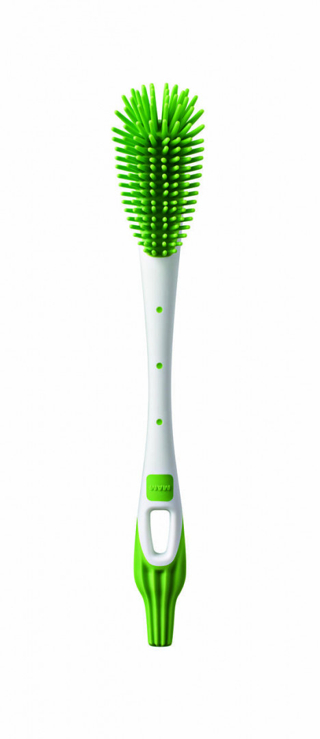 MAM Soft Brush 2 In 1 Bottle, Blue