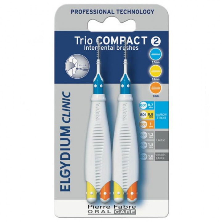 Trio Compact 2 Elgydium Interdental Brush