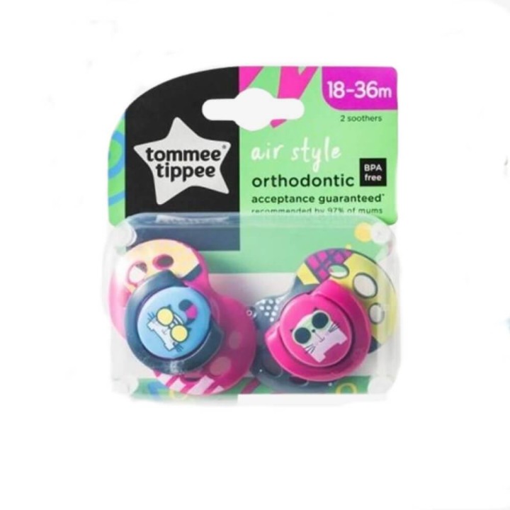 Tommee Tippee Fun Soother 18-36m x 2 Pieces