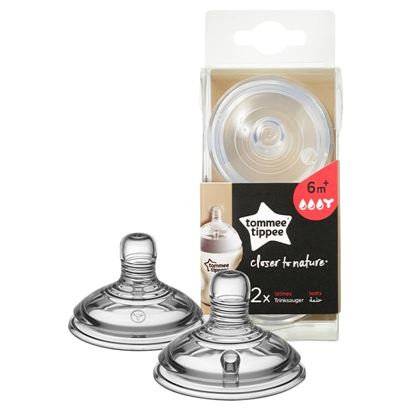Tommee Tippee Thick Feed Bottle Teat 6M+ x
