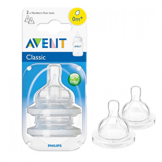 Philips Avent Classic Nipple  Pack Of 2  +0 M