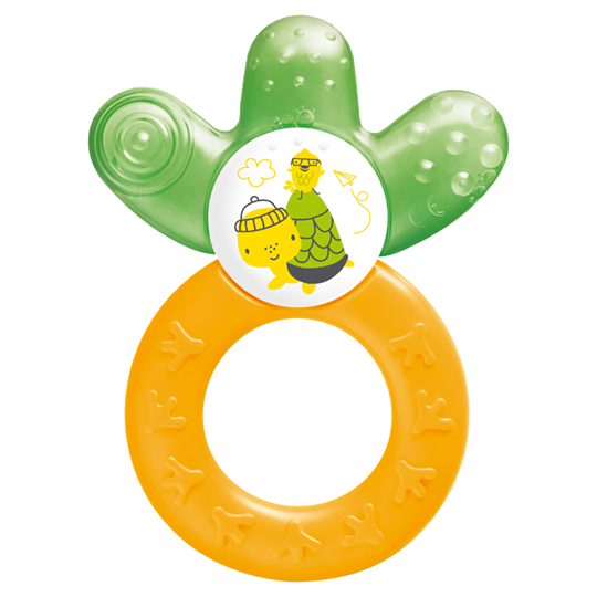 Mam Cooler Baby Teether Yellow/Green 4M+