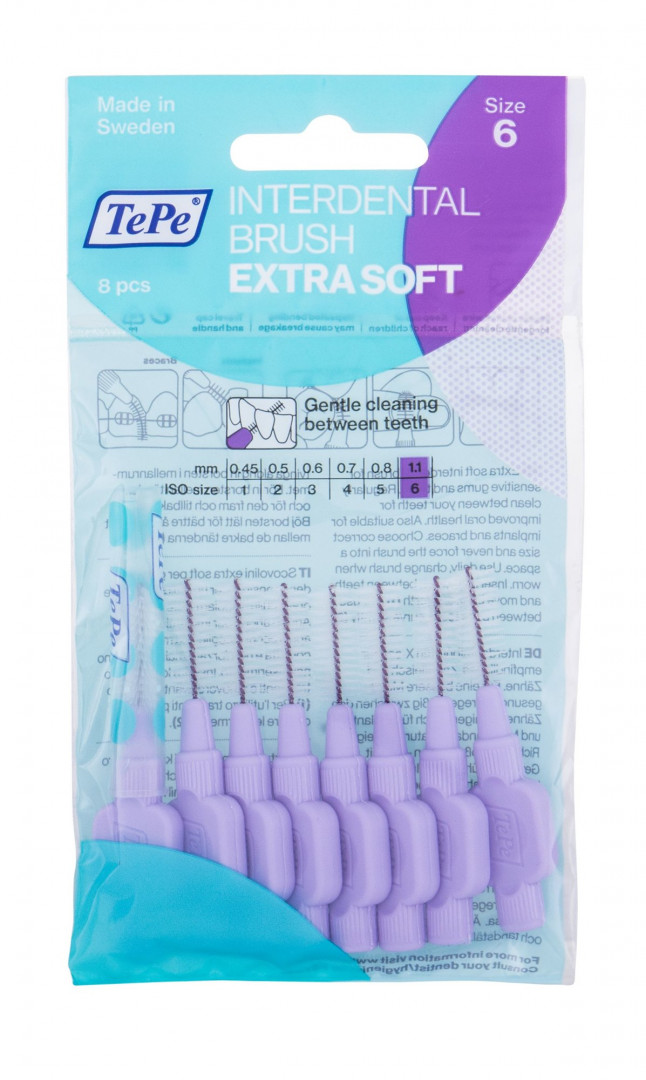 Tepe Extra Soft Size 6 1.1Mm 8Pcs Purple