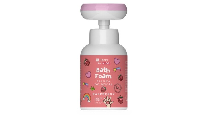 Hiskin For Kids Bath Foam Raspberry, 300ml