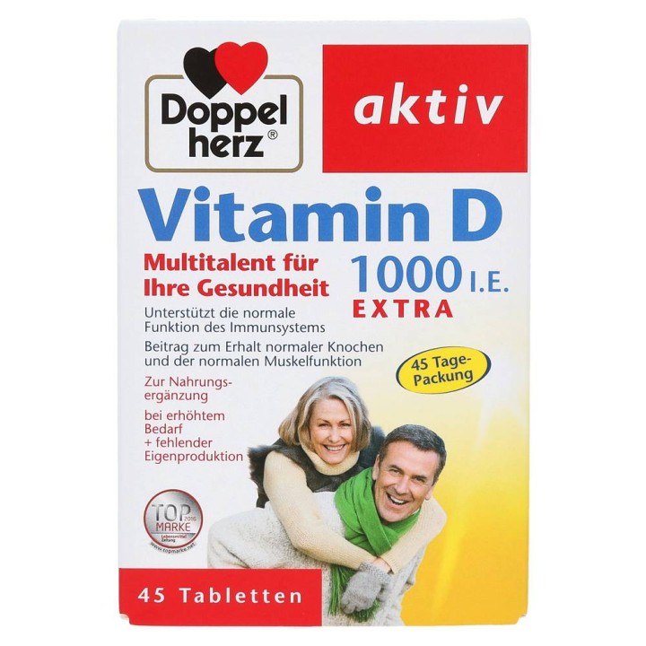 Doppelherz Vitamin D 1000Iu 45 Tablets