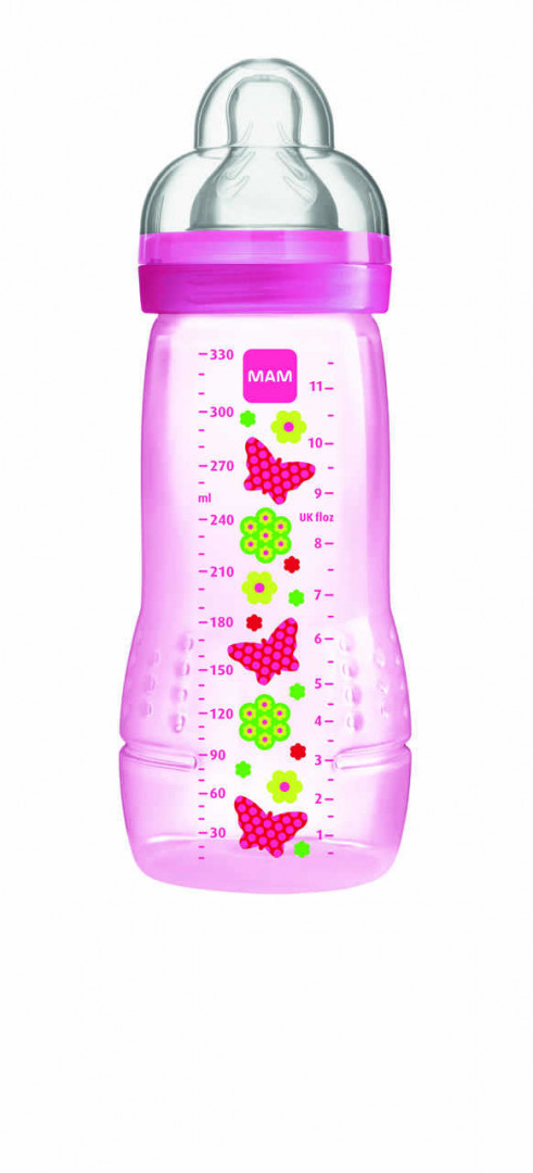 MAM Easy Active Baby Bottle Pink, 330ml