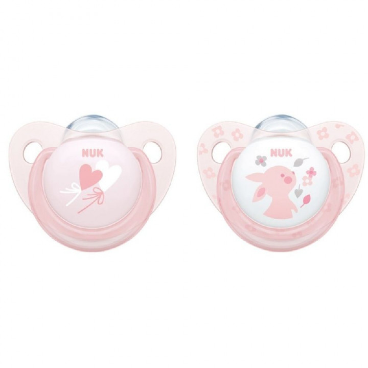 Nuk Soother Baby Rose 6-18M x2