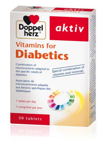 Doppelherz Diabetics Vitamins & Minerals 30 Tablets