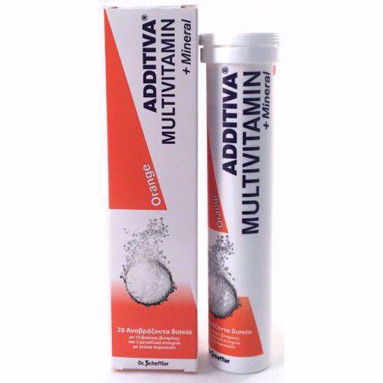 Additiva Multivitamin + Minerals Orange Flavor 20 Effervescent Tablets