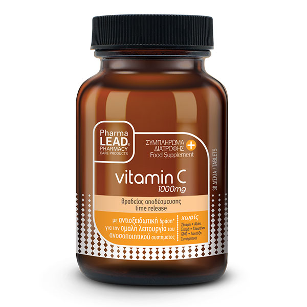 PHARMALEAD Vitamin C Time Release 1000mg 30 Capsules