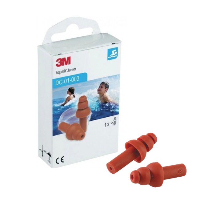3M Aquafit Earplugs Junior 1 Pair