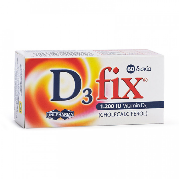 D3 Fix Vitamin D 1200Iu x 60 Tablets