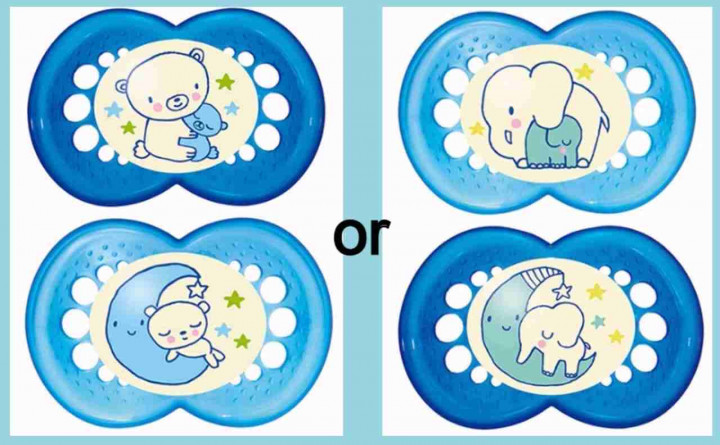 MAM Original Night Soother Blue 2 x 6+ months